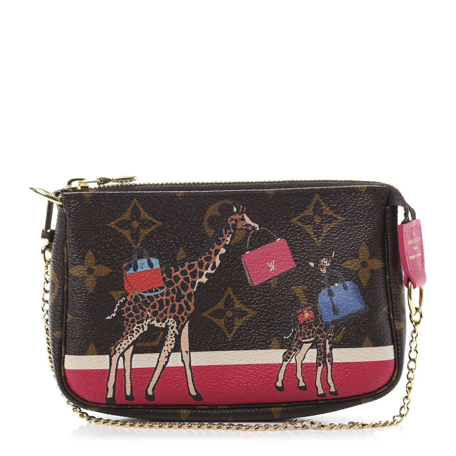 Louis Vuitton Monogram 2017 Christmas Animation Mini Pochette Accessories 1 of 9