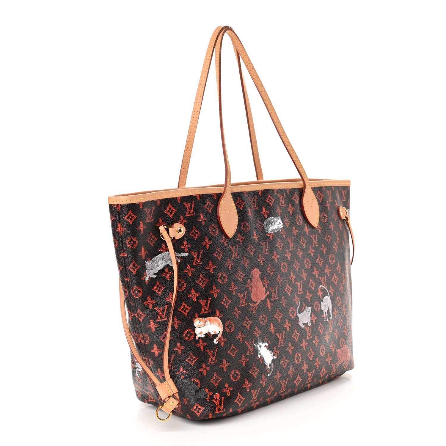 Louis Vuitton Catogram Neverfull MM Marron 3 of 12