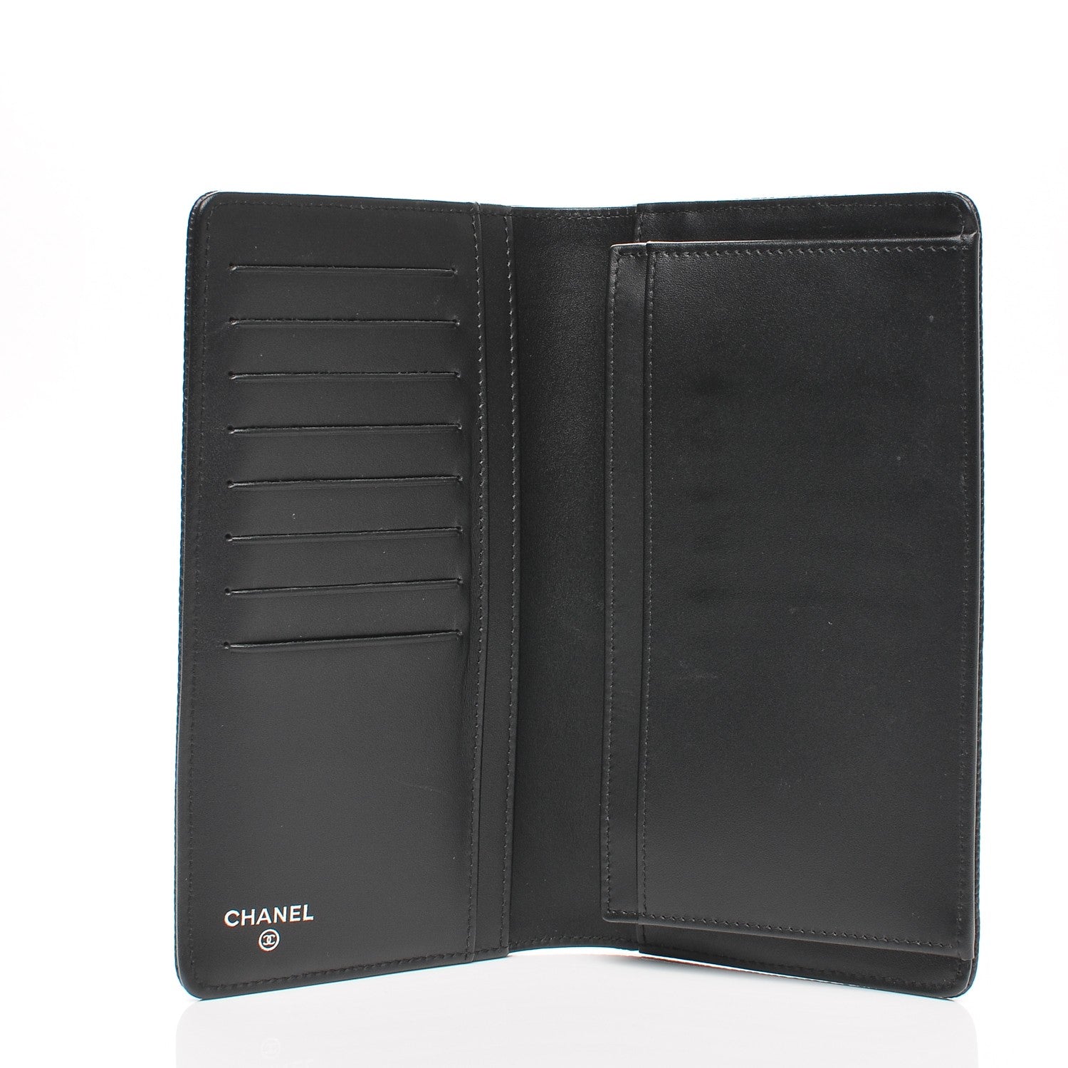 Chanel Caviar Timeless CC Yen Wallet Black 5 of 9