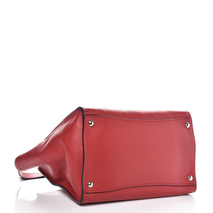 Prada Glace Calf Twin Pocket Tote Fuoco 4 of 8