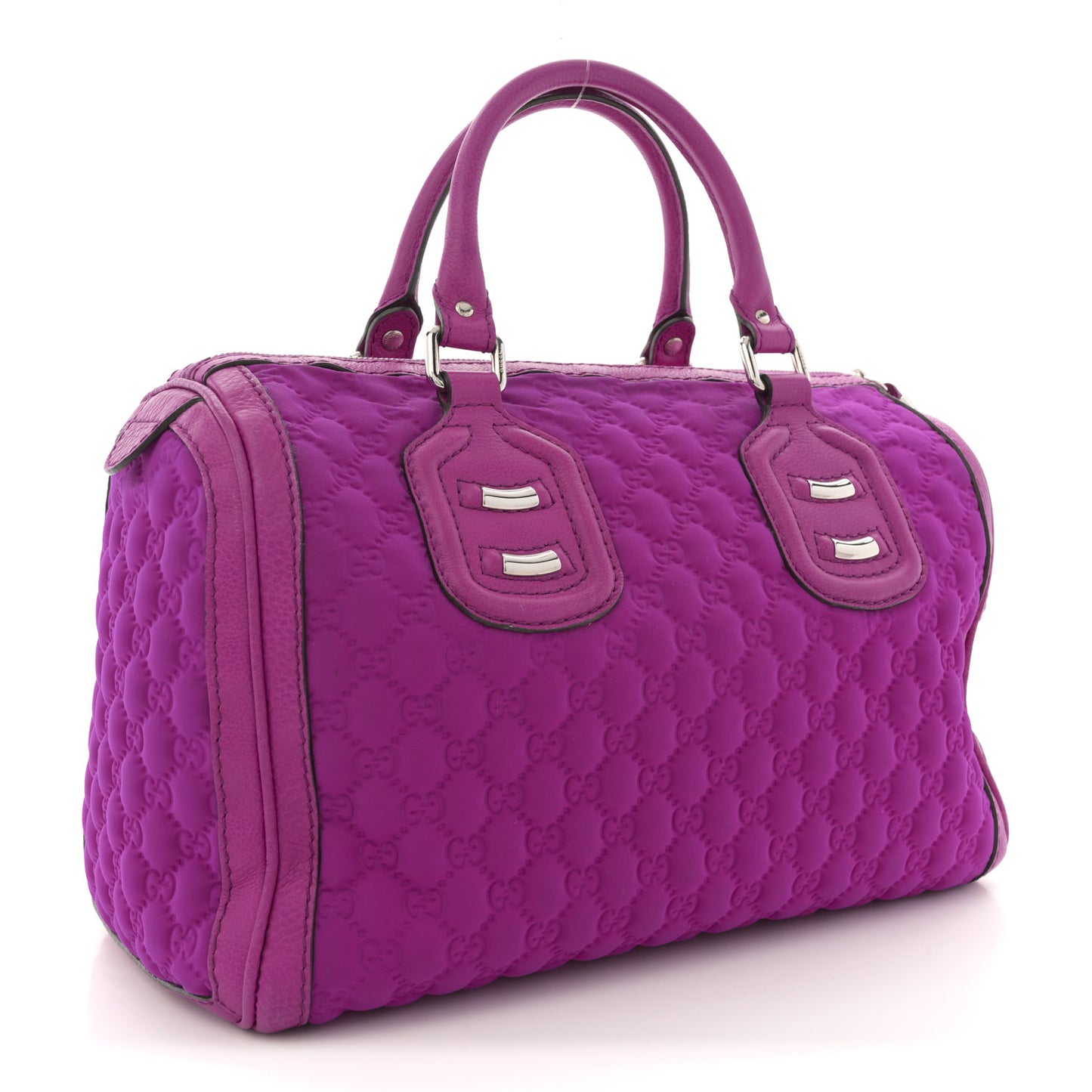Guccissima Neoprene Techno Tag Medium Boston Magenta
