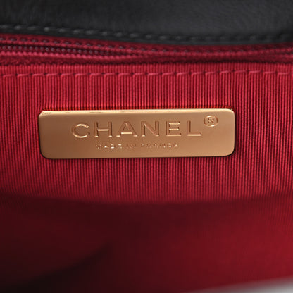 Chanel Goatskin Quilted Large Chanel 19 Flap Black 6 of 11