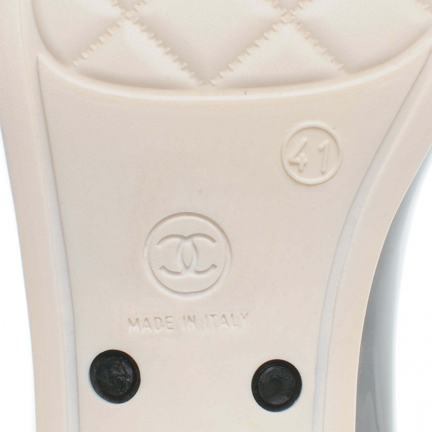 Rubber Camelia Rain Boots 41 Black White