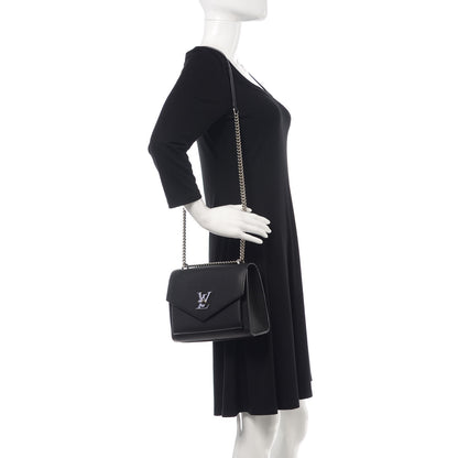 Louis Vuitton Soft Calfskin My Lockme Chain Bag BB Black 2 of 9