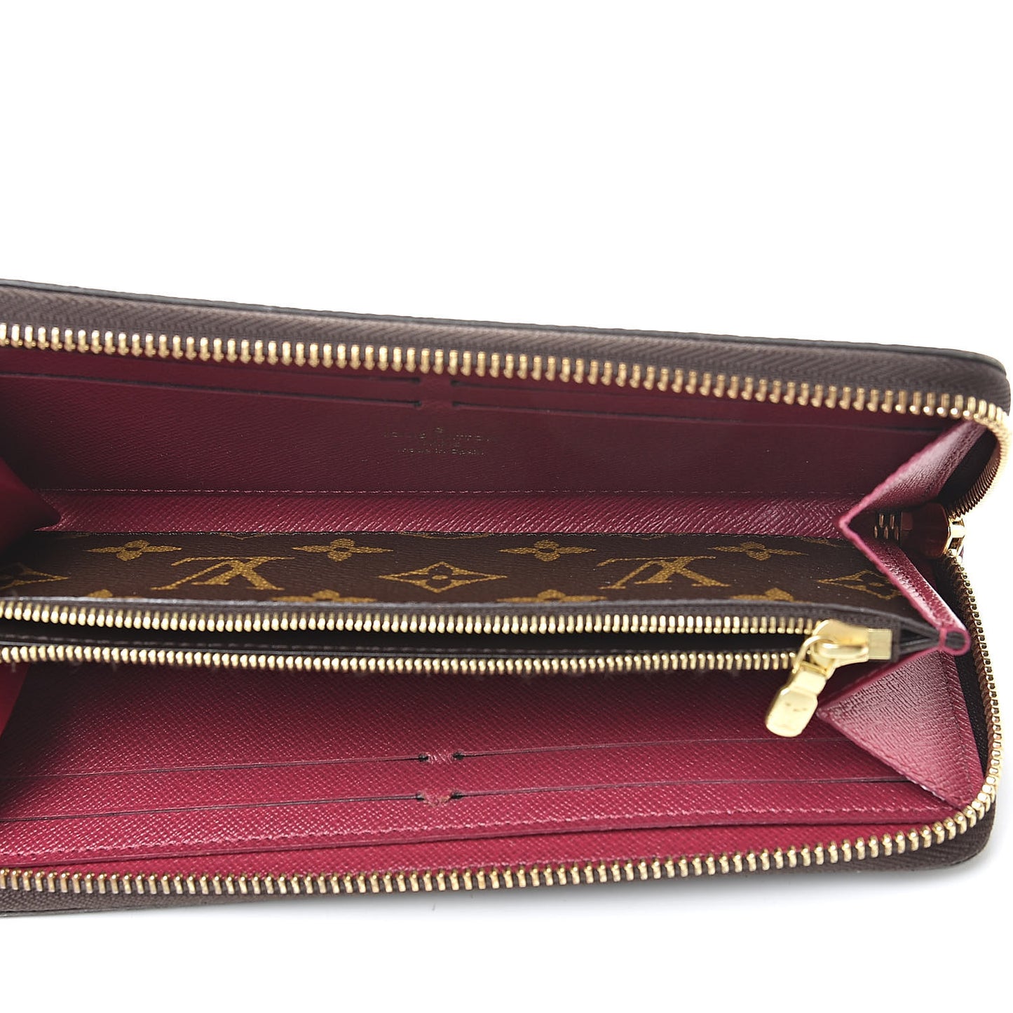 Monogram Clemence Wallet Fuchsia