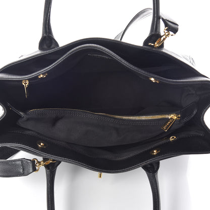 Chanel Calfskin Cerf Shopper Tote Black 7 of 19