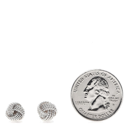 Tiffany Sterling Silver Twist Knot Earrings 2 of 5