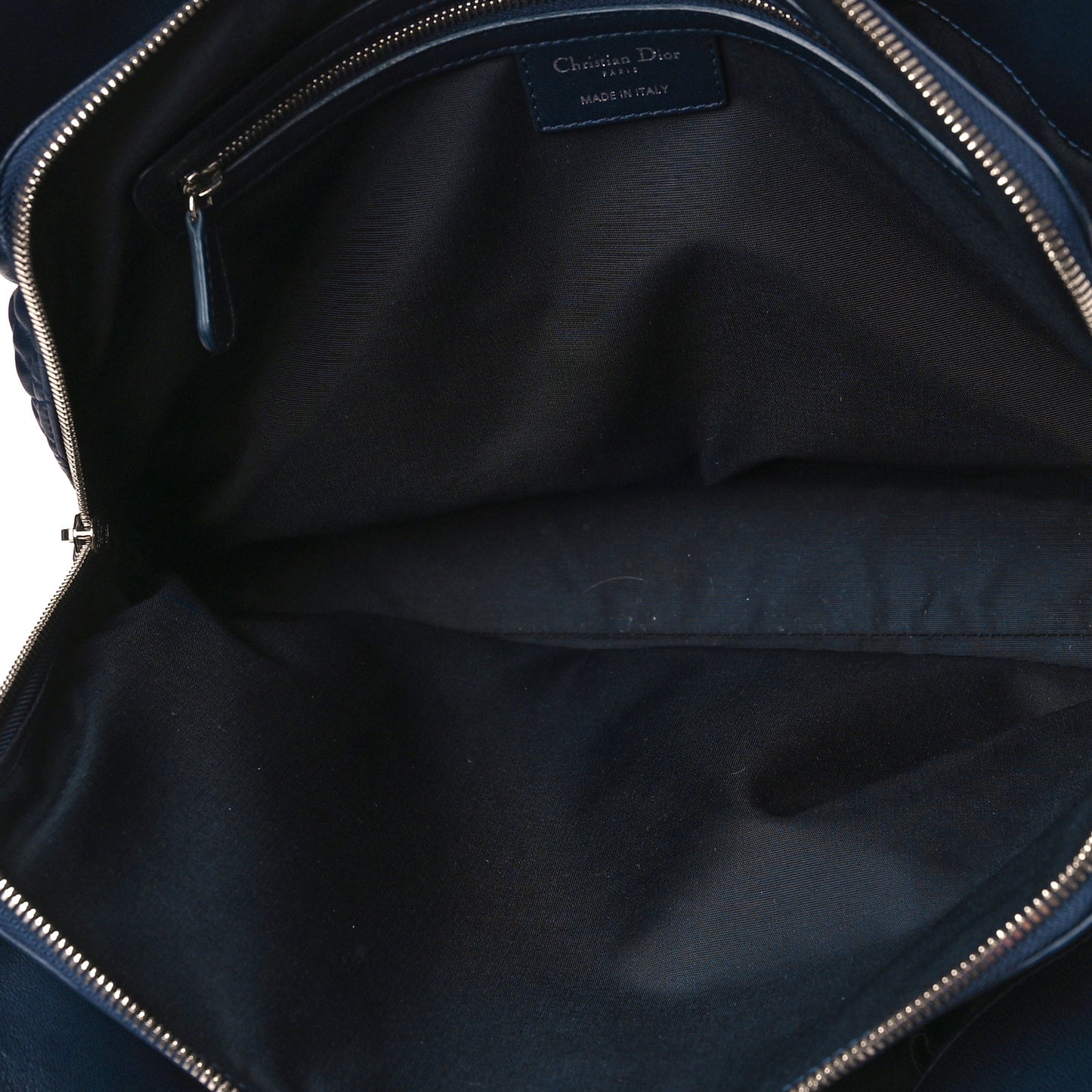 Lambskin Cannage Large Dior Soft Shopping Tote Navy