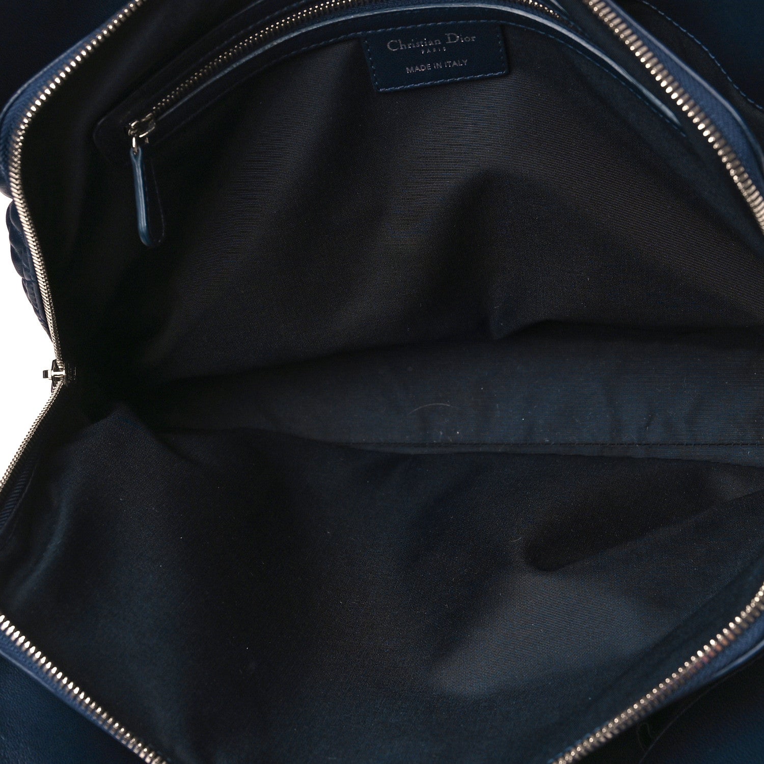 Christian Dior Lambskin Cannage Large Dior Soft Shopping Tote Navy 5 of 9