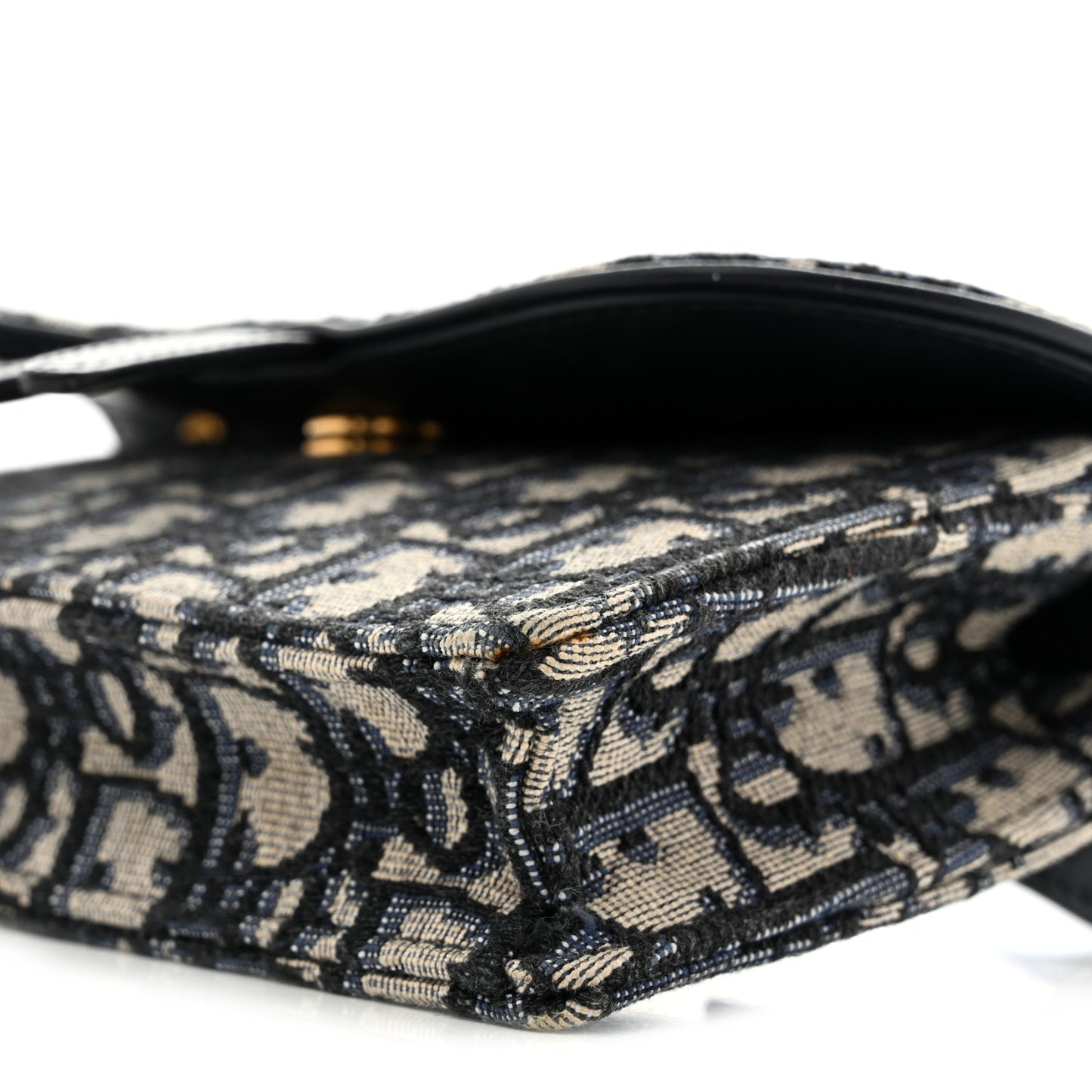 Oblique Saddle Belt Bag Blue
