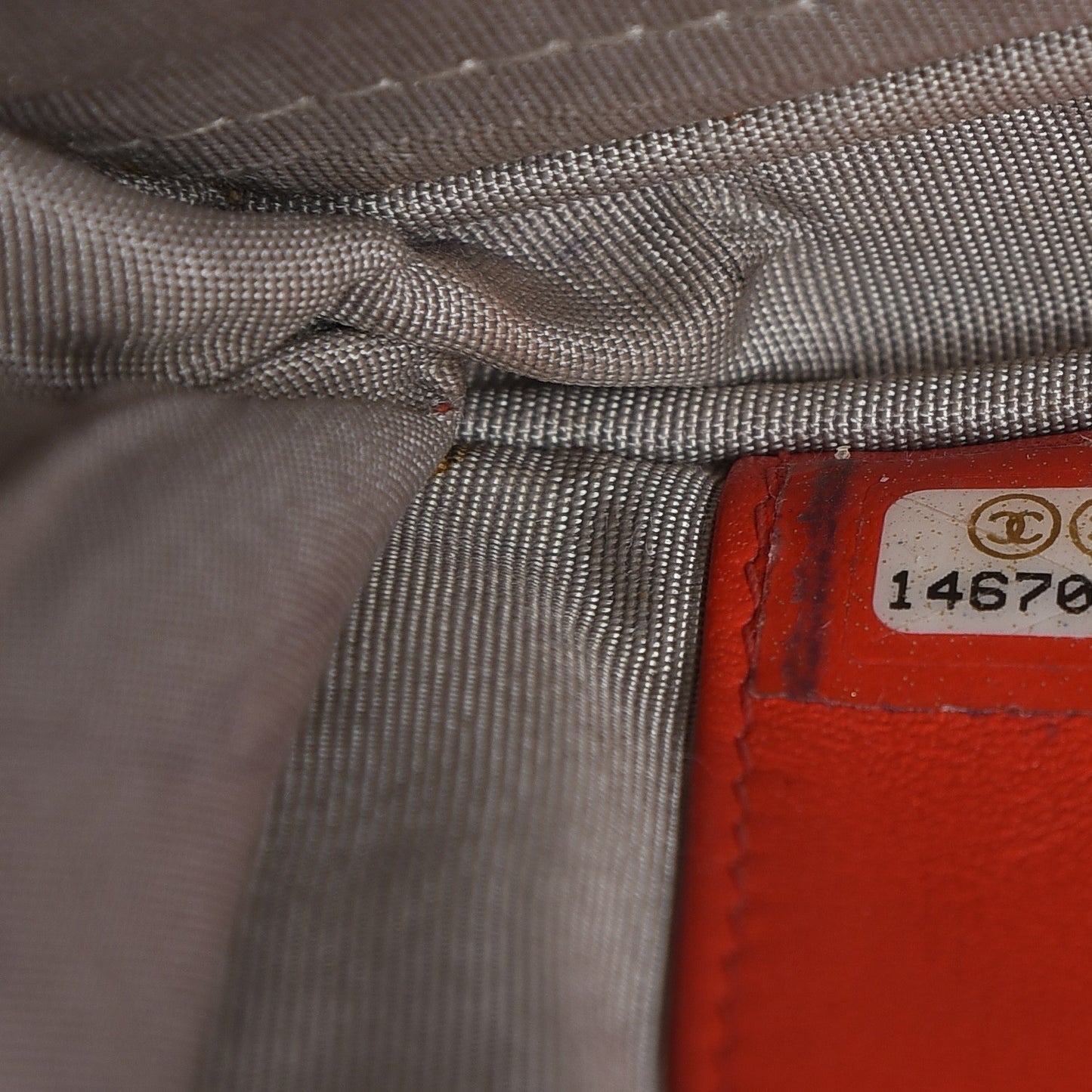 Patent Quilted Brilliant Wallet On Chain WOC Red