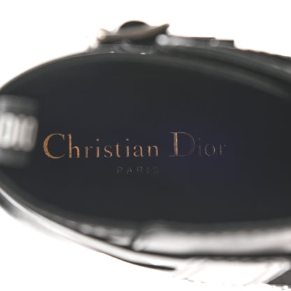 Christian Dior Calfskin Diorsaddle Boots 37 Black 9 of 16