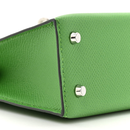 Hermes Epsom Mini Kelly Sellier 20 Vert Yucca 10 of 11