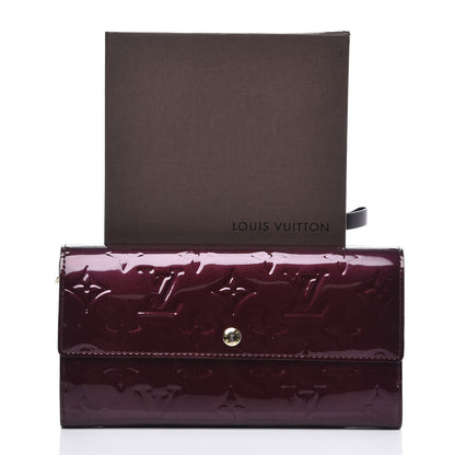 Louis Vuitton Vernis Sarah Wallet Rouge Fauviste 9 of 9