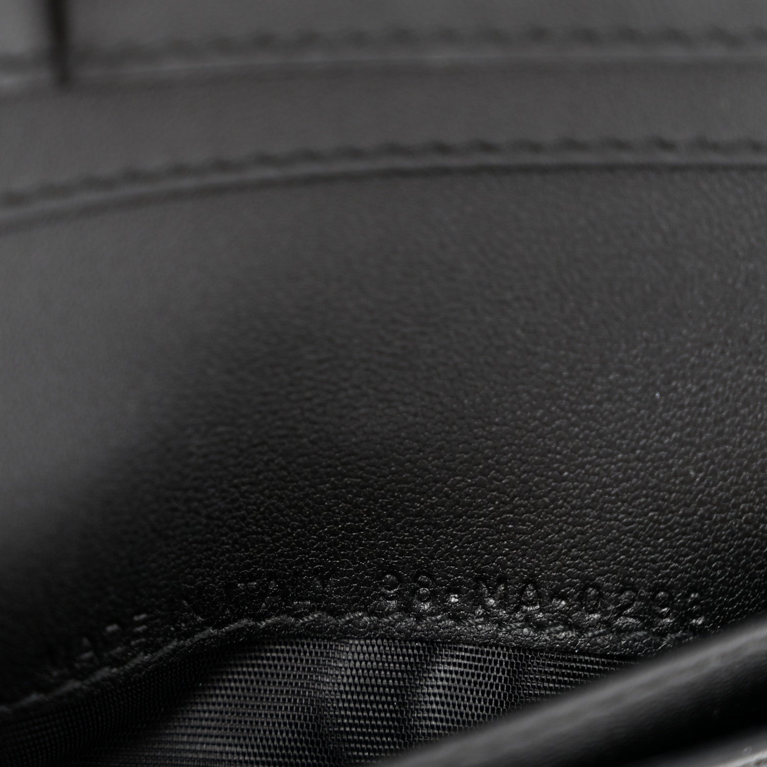 Christian Dior Grained Calfskin Supple Cannage Caro Dahlia Wallet Black 7 of 9