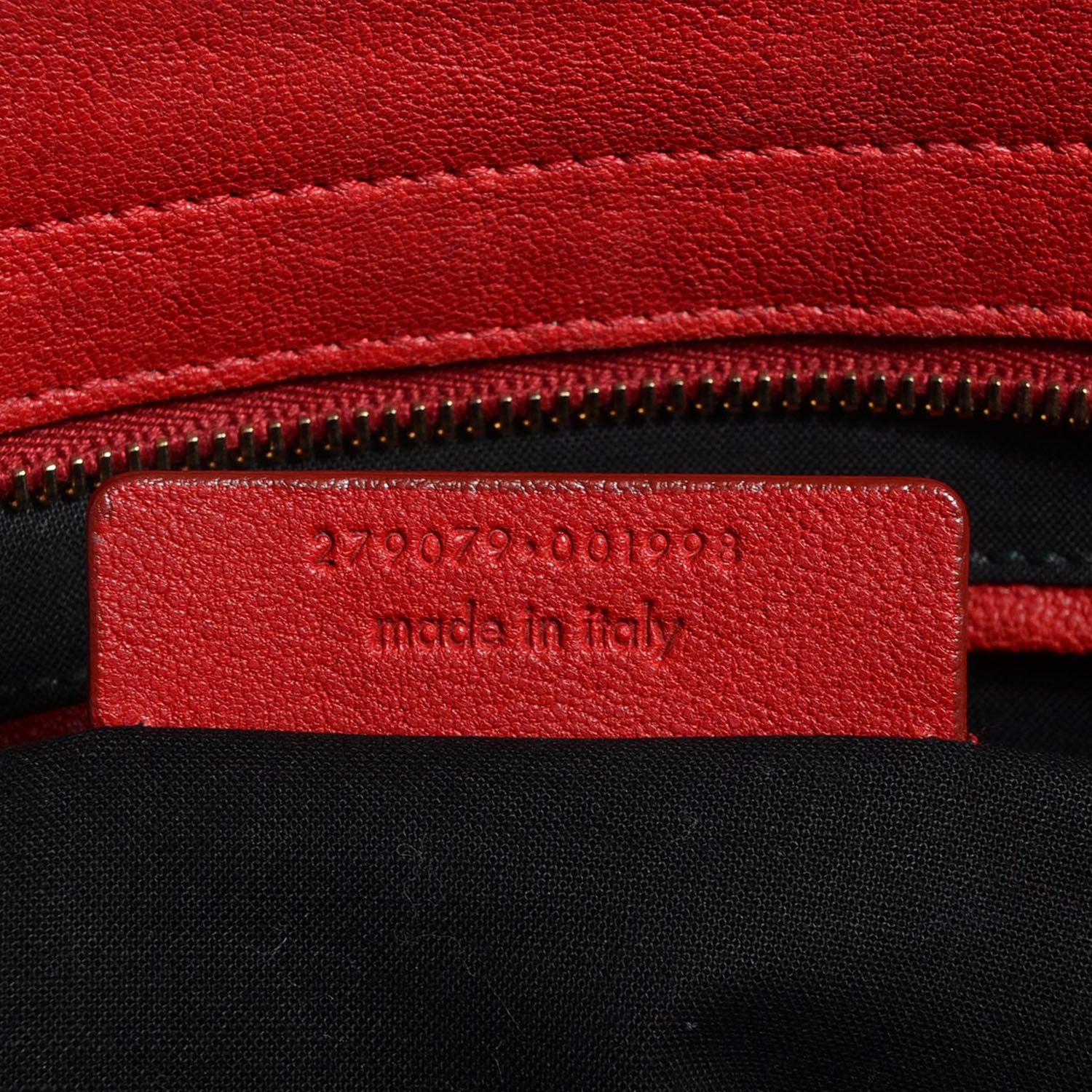 Saint Laurent Sheepskin Medium Cabas ChYc Bag Red 7 of 8