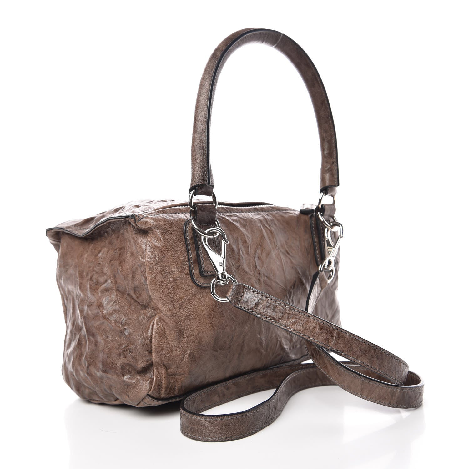 Givenchy Tumbled Sheepskin Small Pandora Charcoal 4 of 10