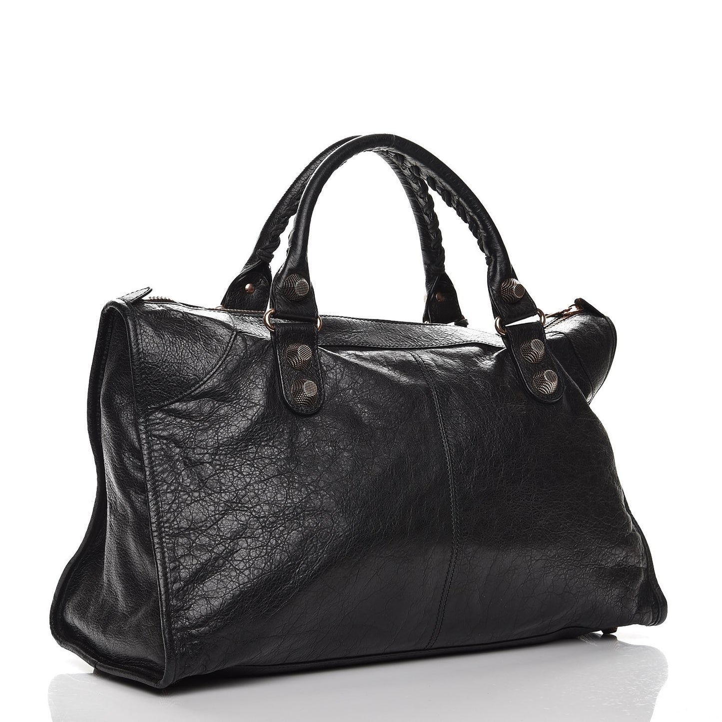 Agneau Giant 21 Rose Gold Hardware Work Black