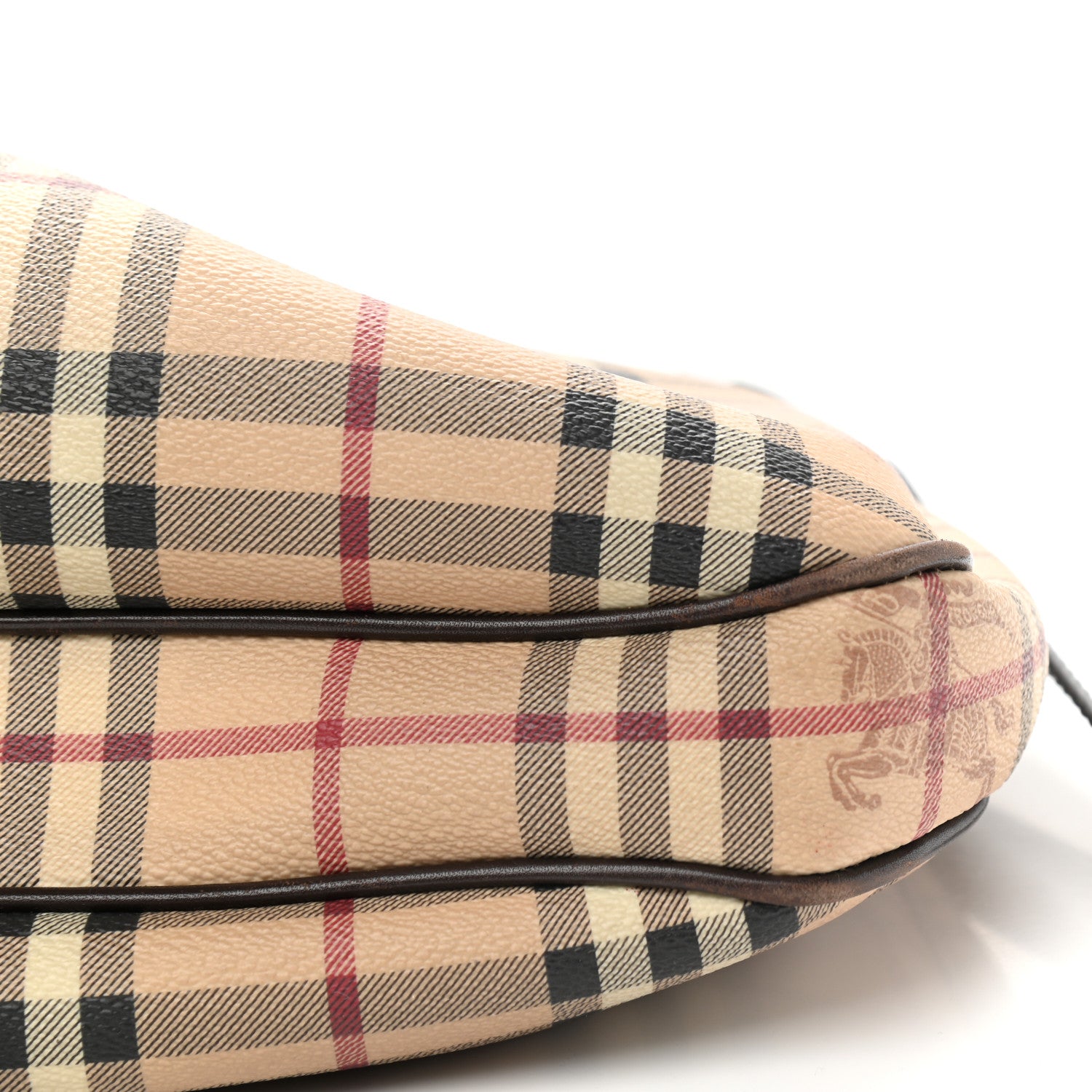 Burberry Haymarket Check Small Brooklyn Hobo Brown 9 of 9