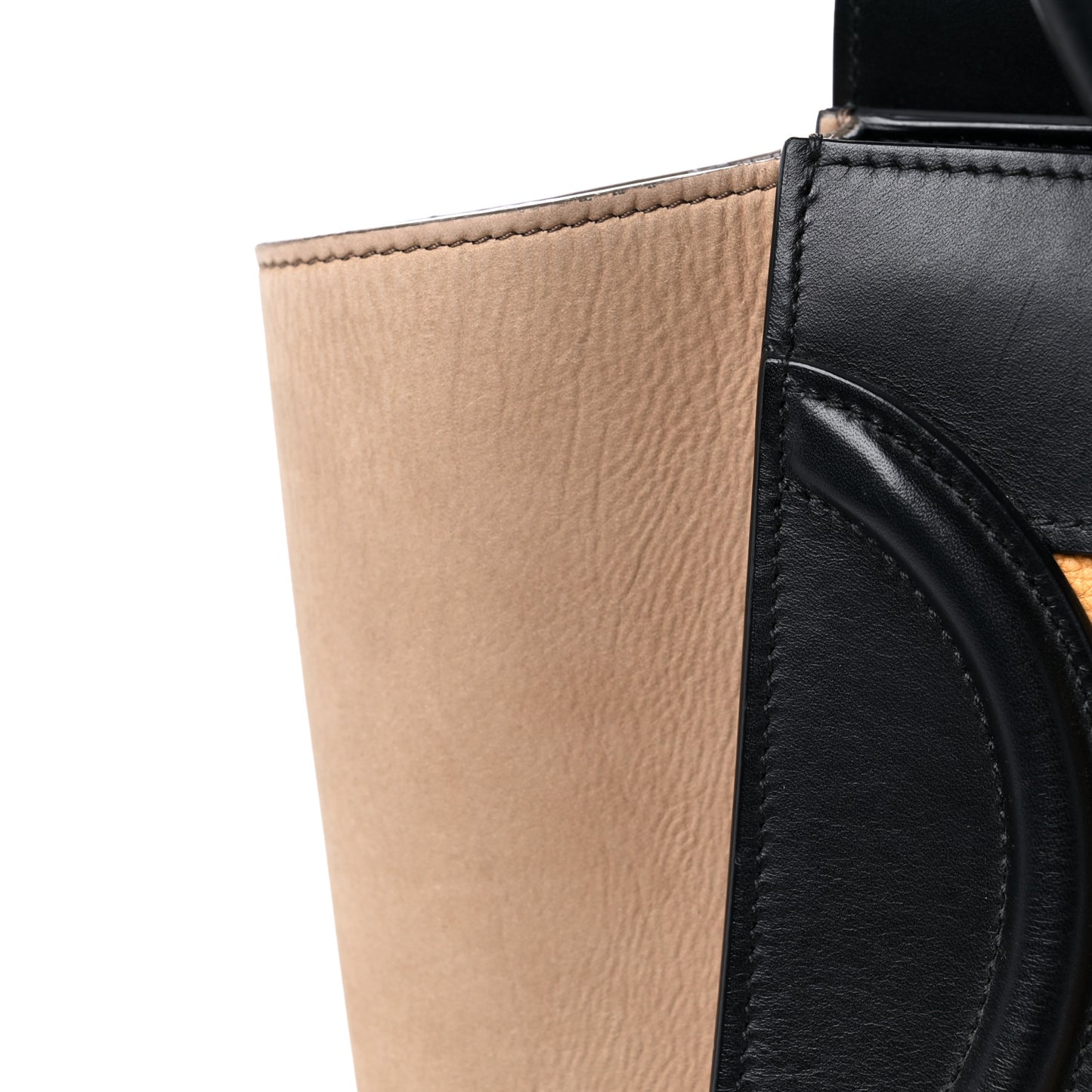 Baby Grained Calfskin Nubuck Micro Tri-Color Luggage Corn