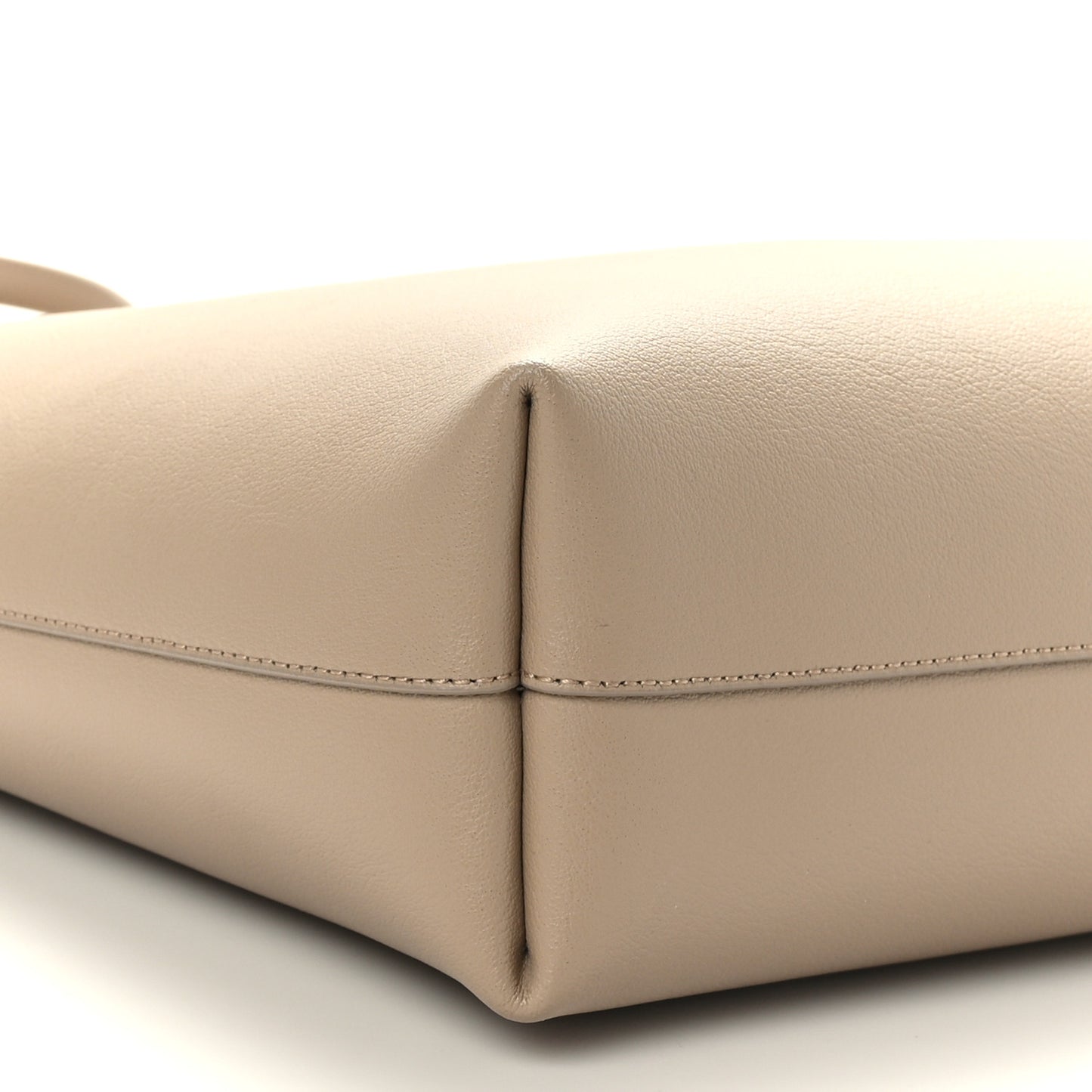 Calfskin Toy Shopping Tote Nude Powder