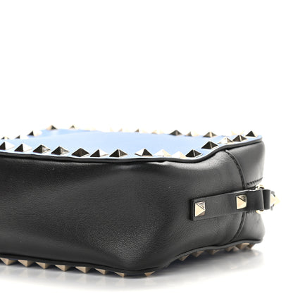 Valentino Garavani Calfskin Rockstud Camera Crossbody Bag Blue Black 8 of 8
