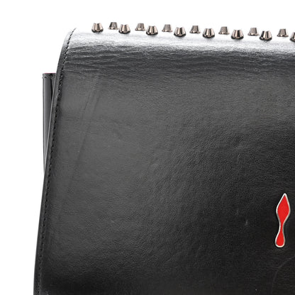 Christian Louboutin Calfskin Patent Spikes Paloma Clutch Black 11 of 12