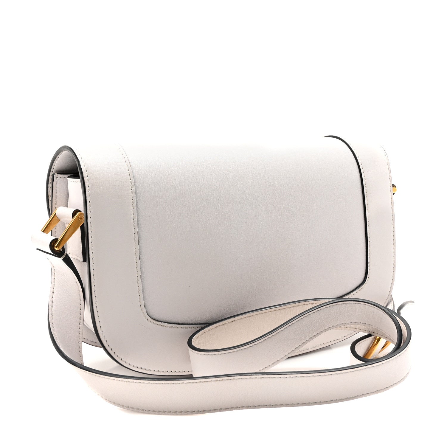 Valentino Garavani Smooth Calfskin Supervee Shoulder Bag Optic White 3 of 9