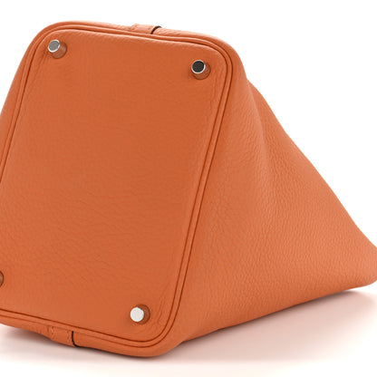 Hermes Taurillon Clemence Picotin Lock 18 PM Orange 10 of 10