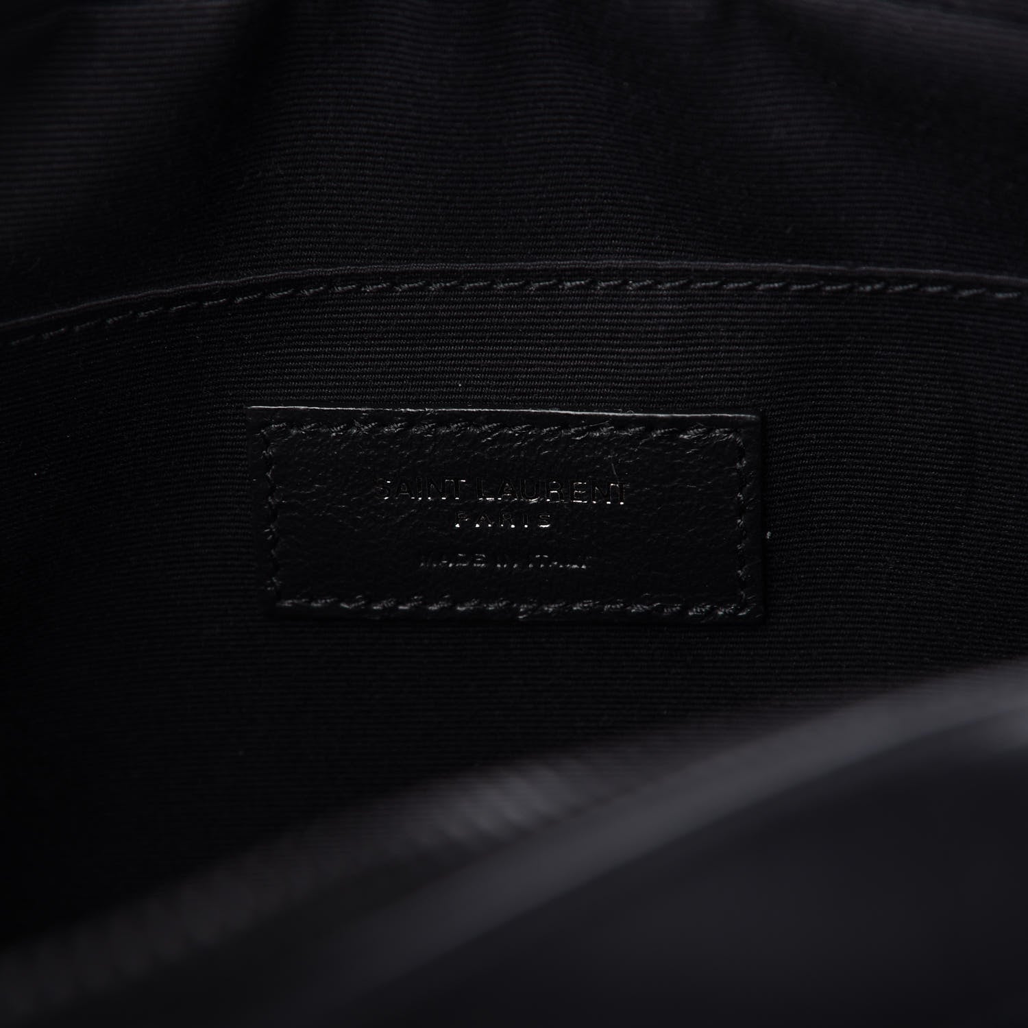 Saint Laurent Calfskin Matelasse Monogram Lou Camera Bag Black 8 of 11