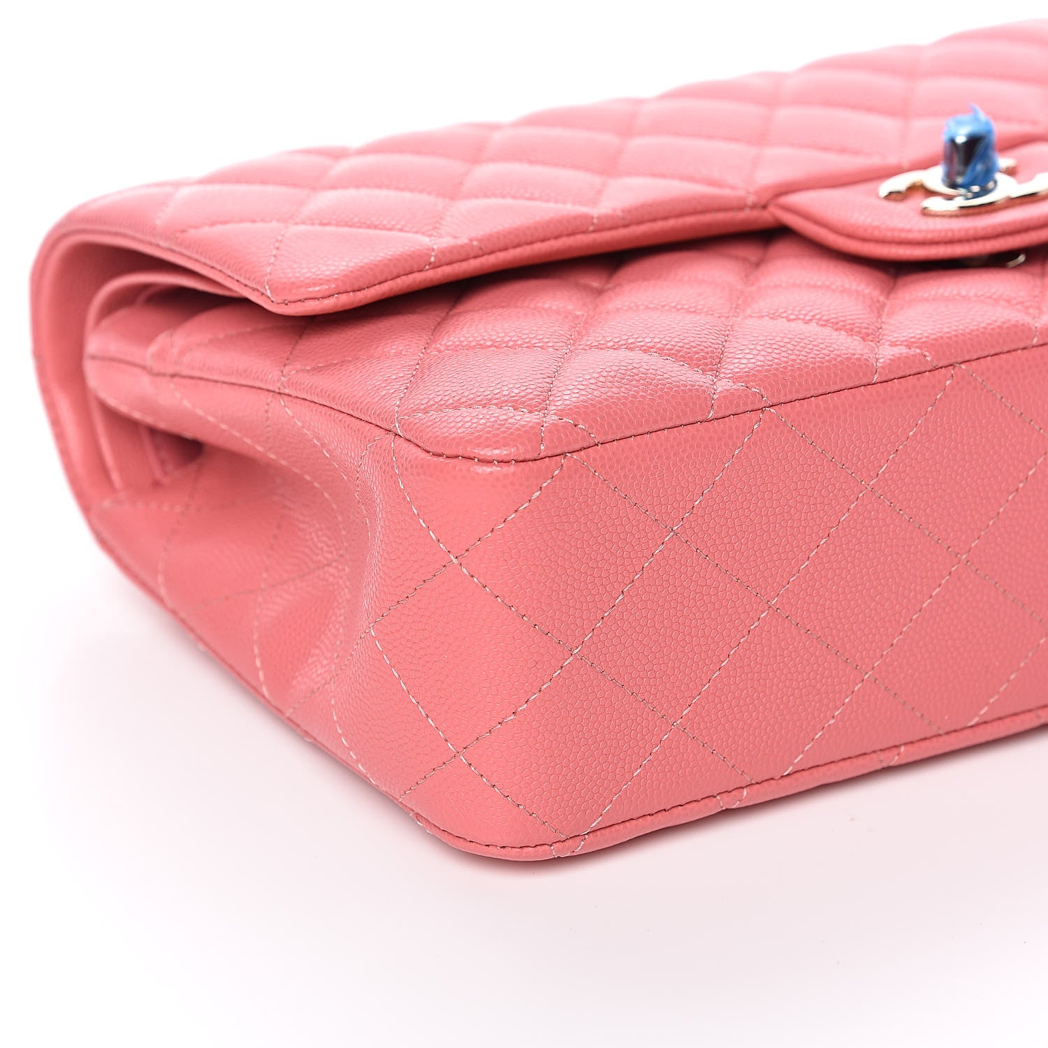 Chanel Caviar Quilted Medium Double Flap Pink 8 of 11