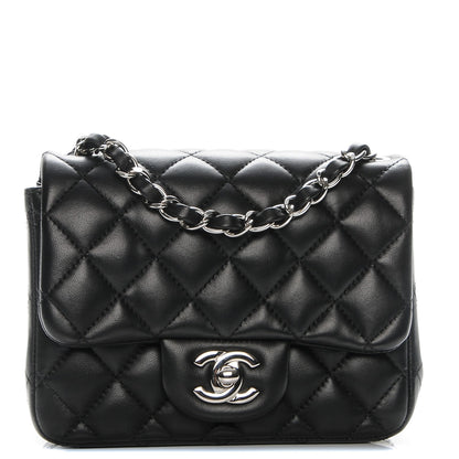 Chanel Lambskin Quilted Mini Square Flap Black 1 of 7