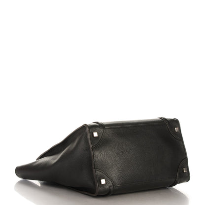 Celine Drummed Calfskin Mini Luggage Black 4 of 9