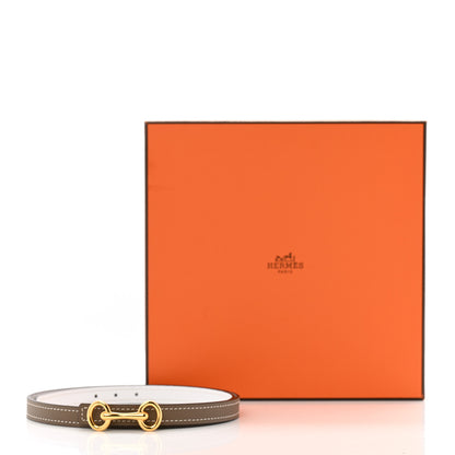 Hermes Epsom Swift 13mm Heritage Belt 65 26 Etoupe White 6 of 6