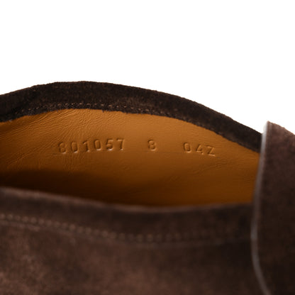 Gucci Suede Mens Horsebit Ankle Boots 8 Dark Brown 8 of 9