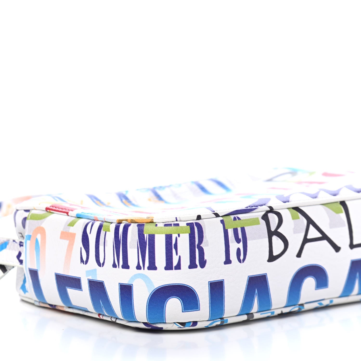 Balenciaga Calfskin Everyday Logo Print S Camera Bag White Multicolor 8 of 9
