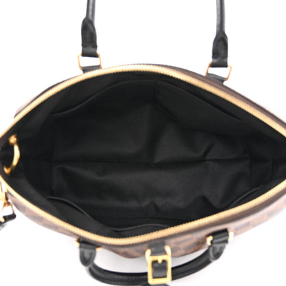 Louis Vuitton Damier Ebene Odeon Tote MM Black 5 of 9