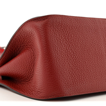 Hermes Taurillon Clemence Bi-Color Jypsiere 31 Rouge H Rouge Casaque 9 of 15