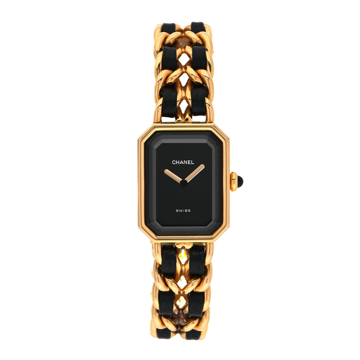 Stainless Steel Lambskin 20mm Chain Premiere Quartz Watch Gold L