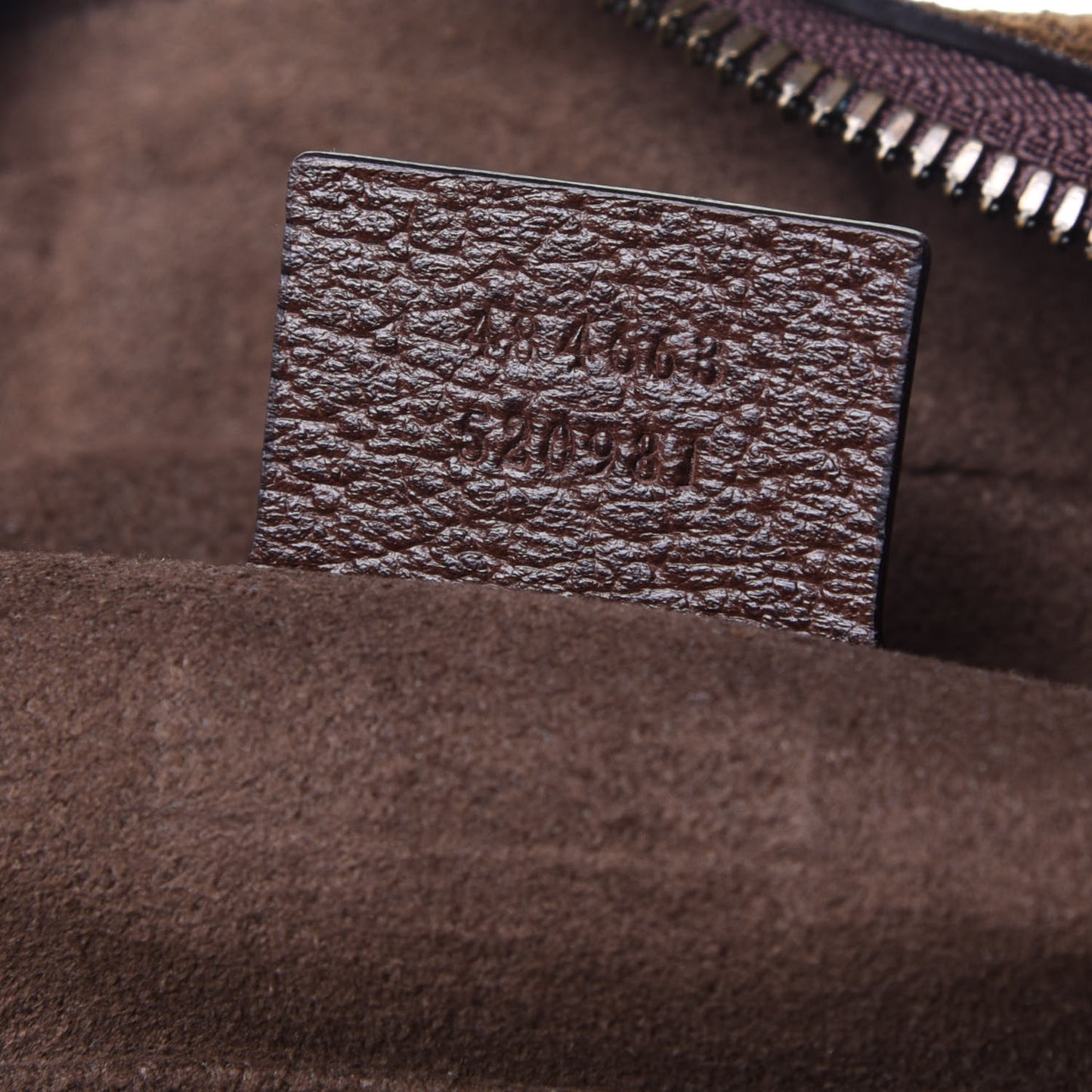 Suede Rainbow Strap Briefcase Brown