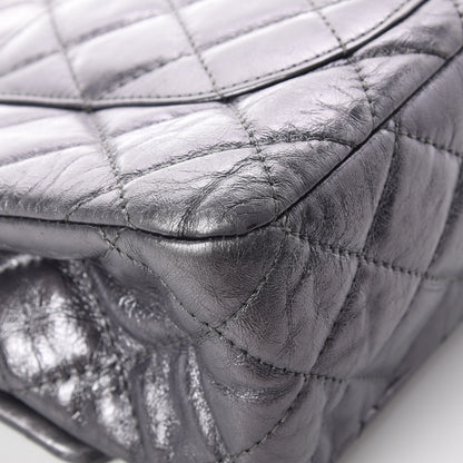 Chanel Metallic Aged Calfskin Quilted 2.55 Reissue 227 Flap Dark Silver 13 of 16