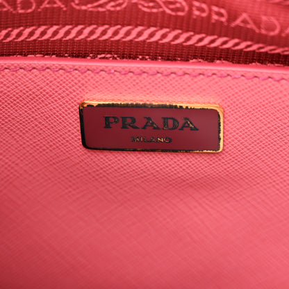 Prada Saffiano Lux Medium Promenade Tote Peonia 6 of 11