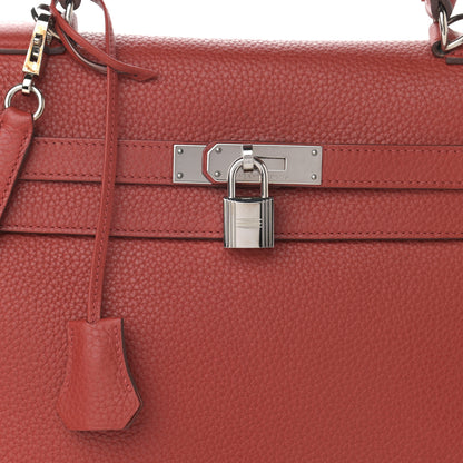 Hermes Togo Kelly Retourne 35 Rouge Venetian 8 of 17