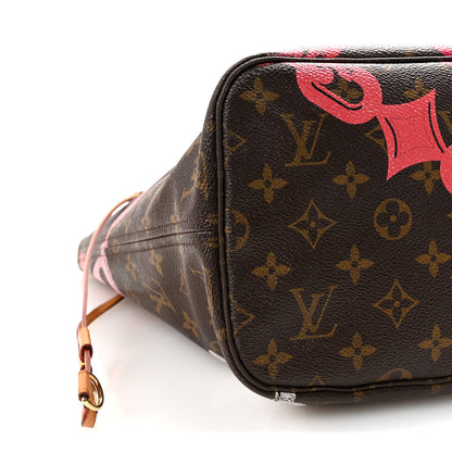 Louis Vuitton Monogram Bay Neverfull MM Rose Ballerine Poppy 8 of 11