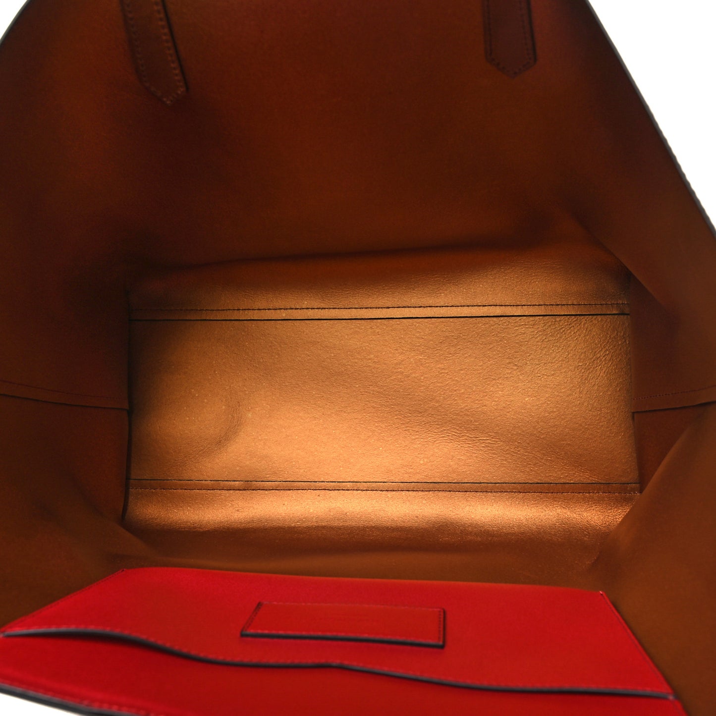 Calfskin Medium GV Shopper Tote Dark Red