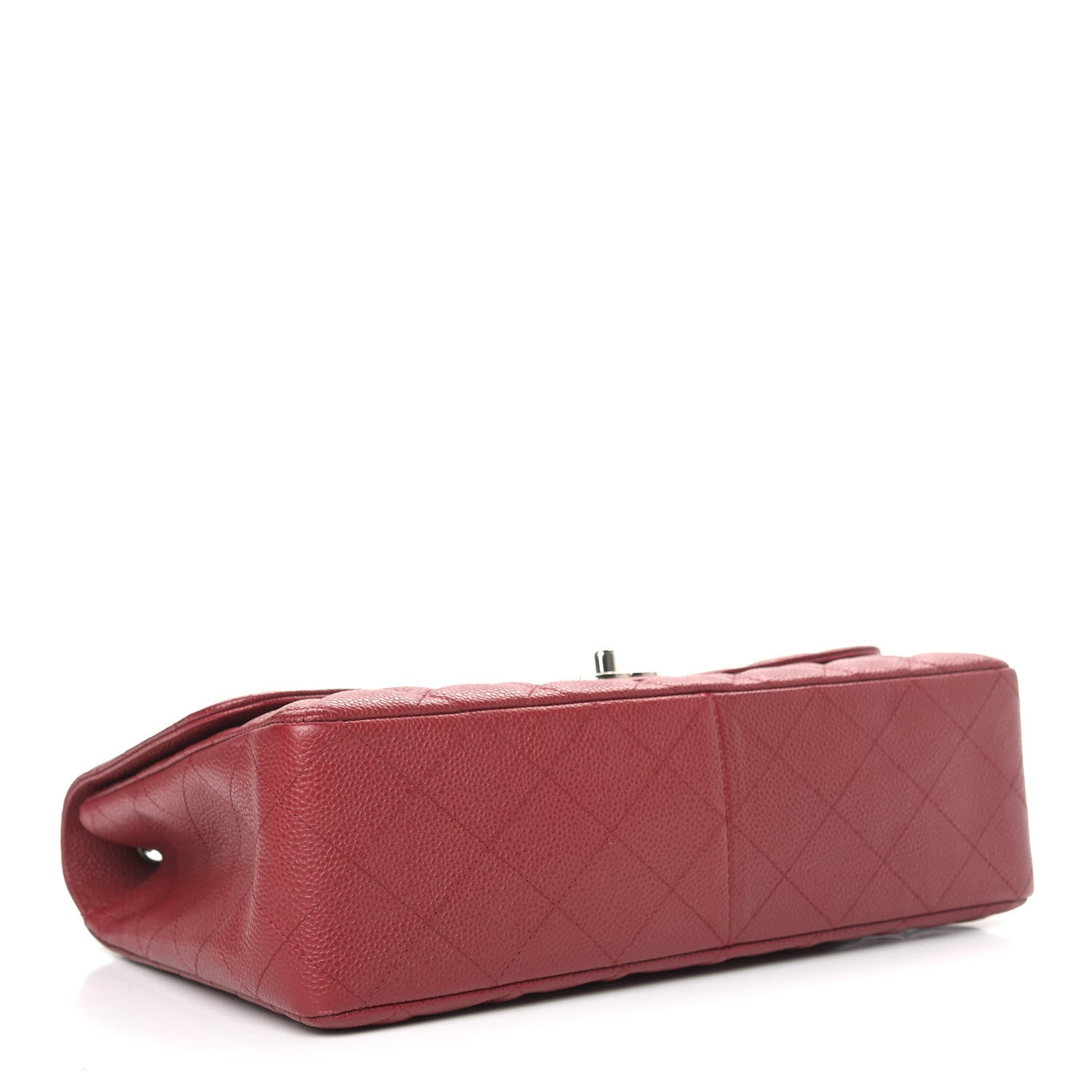Chanel Caviar Quilted Jumbo Single Flap Red 4 of 9