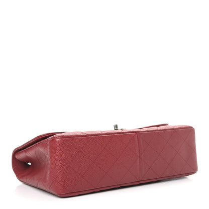 Chanel Caviar Quilted Jumbo Single Flap Red 4 of 9