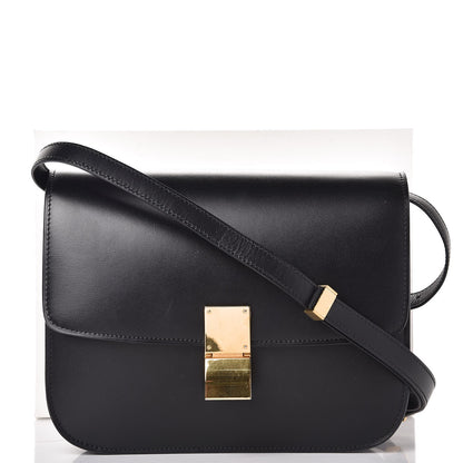 Celine Box Calfskin Medium Classic Box Flap Bag Black 8 of 8