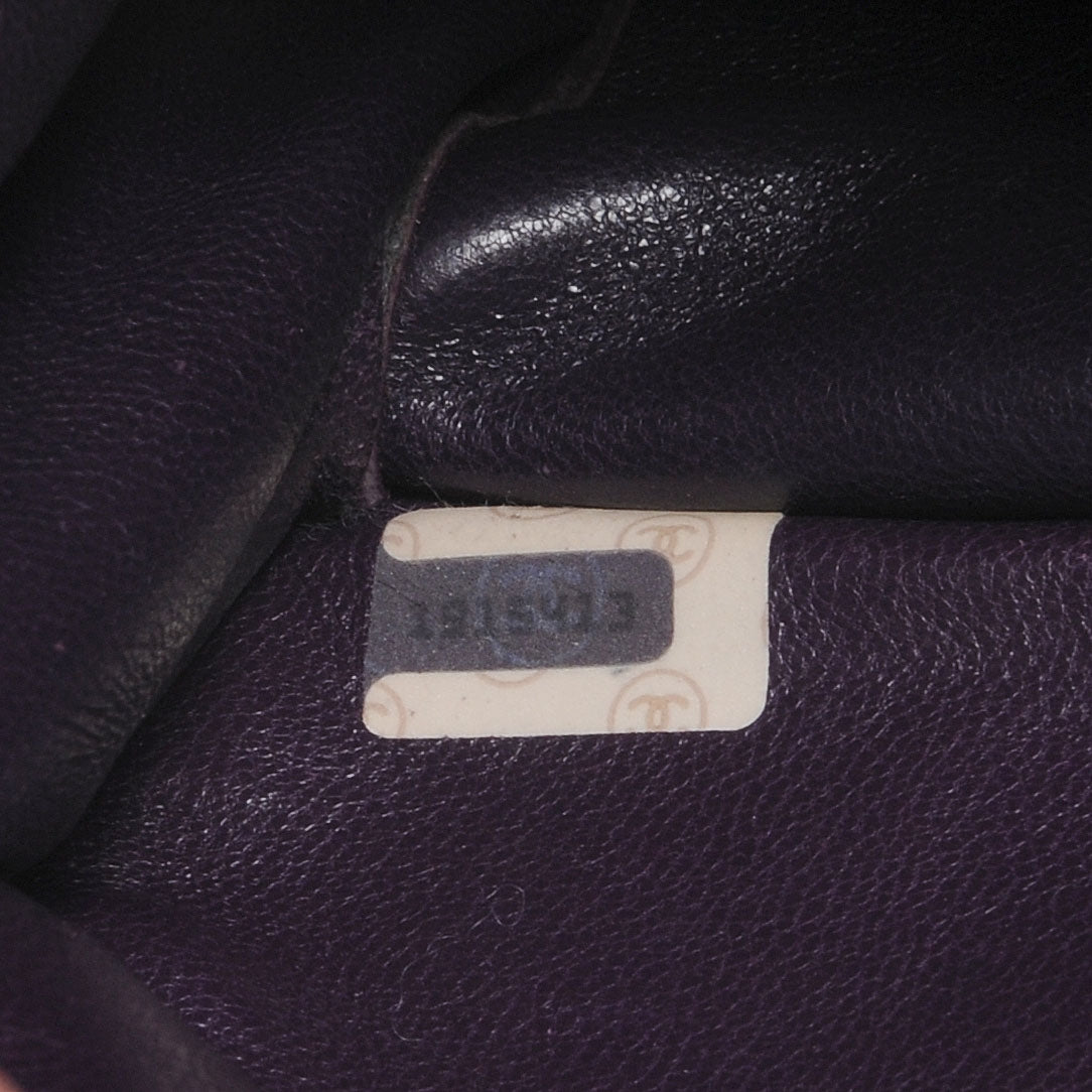 Suede Chevron Shoulder Bag Purple