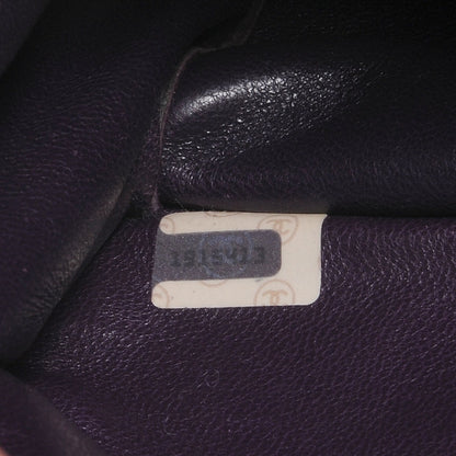 Chanel Suede Chevron Shoulder Bag Purple 8 of 8